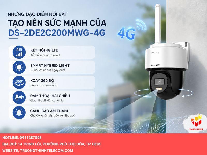 Những đặc điểm nổi bật tạo nên sức mạnh của DS-2DE2C200MWG-4G