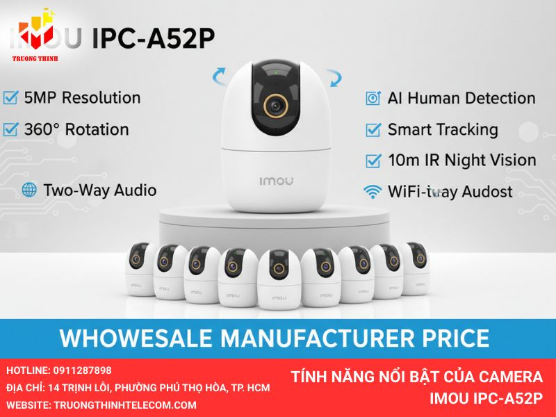 Tính năng nổi bật của camera IMOU IPC-A52P