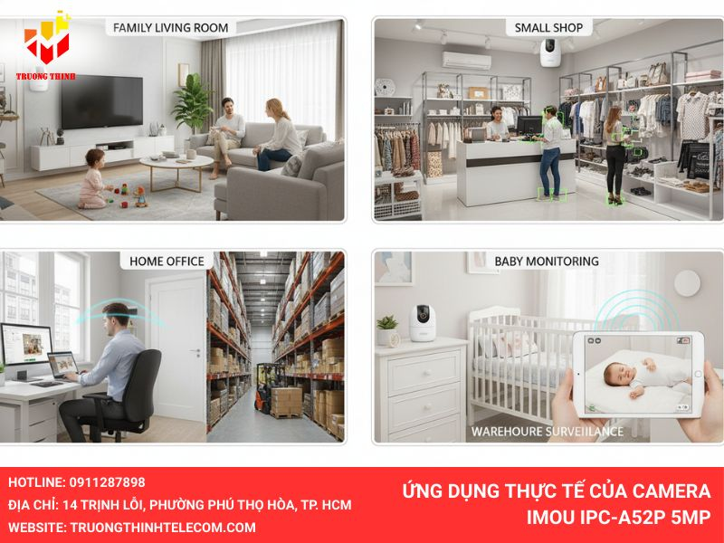 Ứng dụng thực tế của Camera IMOU IPC-A52P 5MP