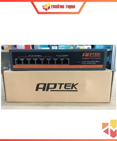 Thiết bị mạng Switch 6 Port 10/100Mbps POE APTEK SF1062P