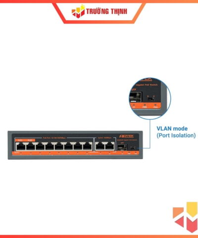 Switch 8 cổng Gigabit PoE APTEK SG1083P 10/100/1000 Mbps
