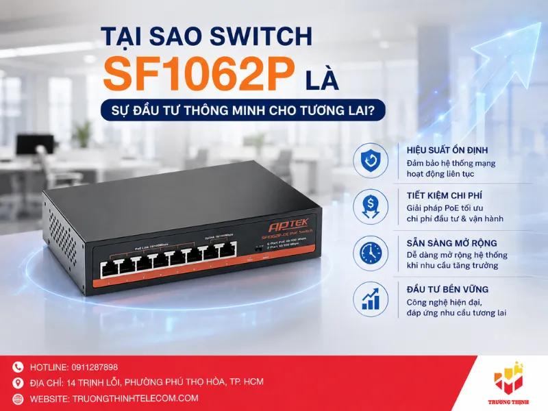 Tại sao Switch SF1062P là sự đầu tư thông minh cho tương lai?
