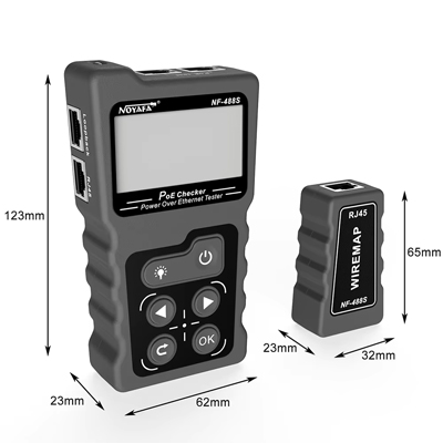 NF-488  Bộ Test Dây Mạng, PoE có màn hình LCD hiển thị