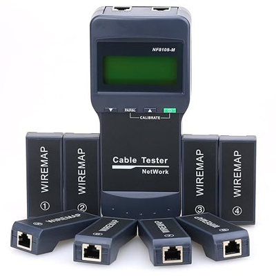 NF-8108-M  Bộ Test Dây Mạng có màn hình LCD hiển thị (1 bộ Master , 8 bộ Remote)