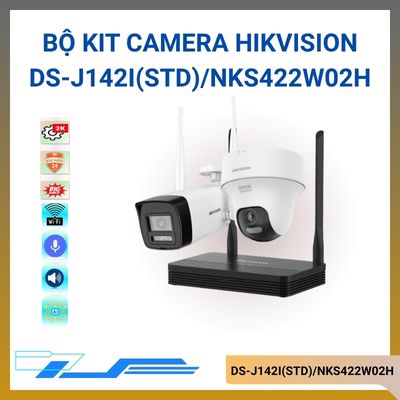 Bộ Kit camera Wifi 2MP HIKVISION DS-J142I(STD)/NKS422W02H