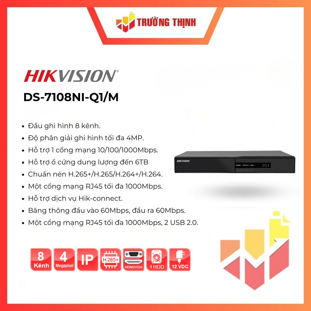 Đầu ghi NVR Hikvision DS-7108NI-Q1/M
