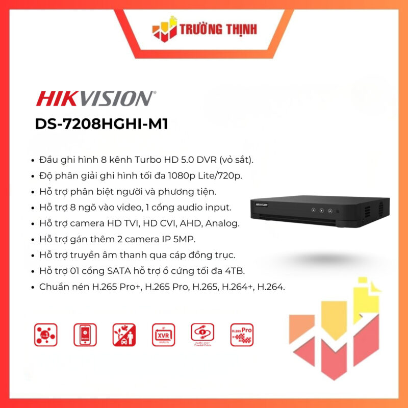 Đầu ghi DVR Hikvision DS-7208HGHI-M1