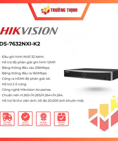 Đầu ghi hình IP Hikvision 32 kênh DS-7632NXI-K2/VPro