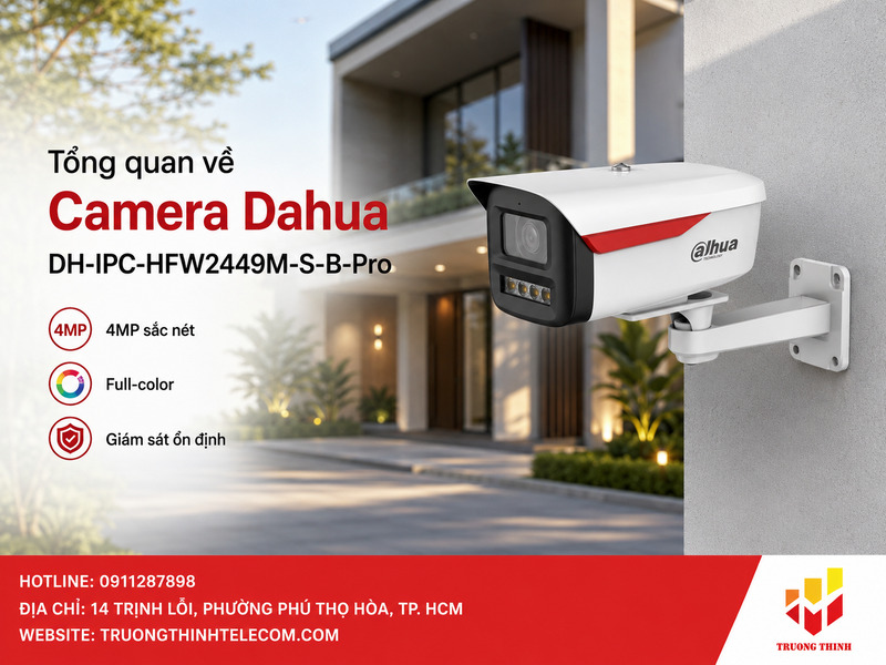 Tổng quan về Camera Dahua DH-IPC-HFW2449M-S-B-Pro