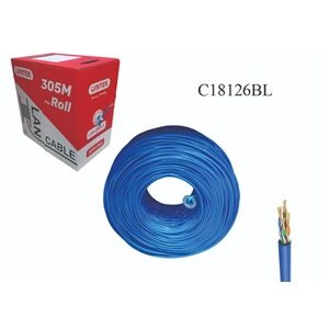 Cáp mạng CAT5 0,50CCA 305M BLUE UNITEK C18126BL