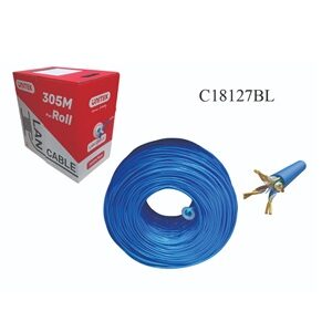 Cáp mạng CAT6 0,55CCA 305M BLUE UNITEK C18127BL