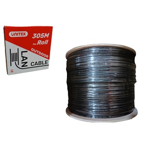 Cáp mạng CAT5 0,43BC 305M BLACK UNITEK C18137GY