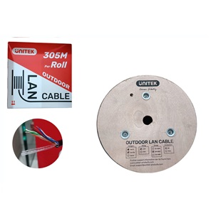 Cáp mạng CAT5 0,48BC 305M BLACK UNITEK C18138GY