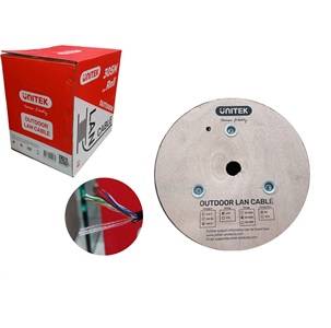 Cáp mạng CAT6 0,52BC 305M BLACK UNITEK C18139GY