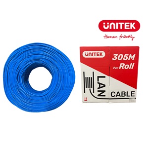 Cáp mạng STP CAT5 0,5CCA 305M BLUE UNITEK C18141BL