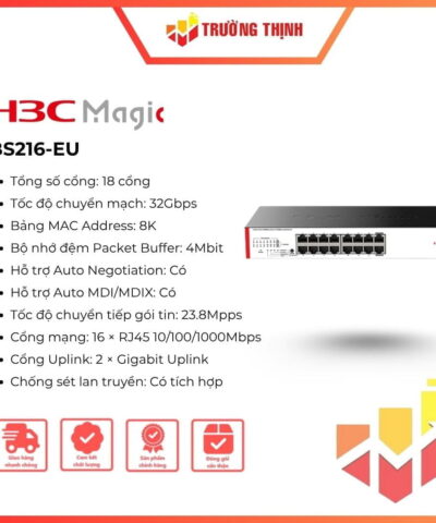 Switch 16 port H3C Magic BS216-EU (2 cổng Uplink)