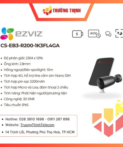 Camera không dây quay quét Ezviz CS-EB3-R200-1K3FL4GA