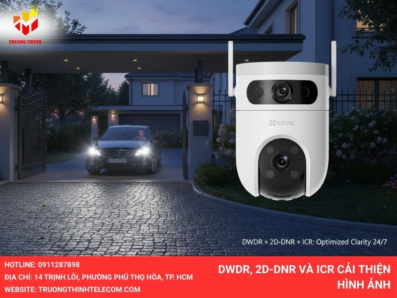 DWDR, 2D-DNR và ICR cải thiện hình ảnh