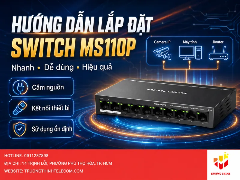 Hướng dẫn lắp đặt và sử dụng Switch MS110P hiệu quả nhất
