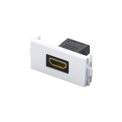 Khung HDMI âm tường màu trắng chất liệu nhựa Ugreen 20316