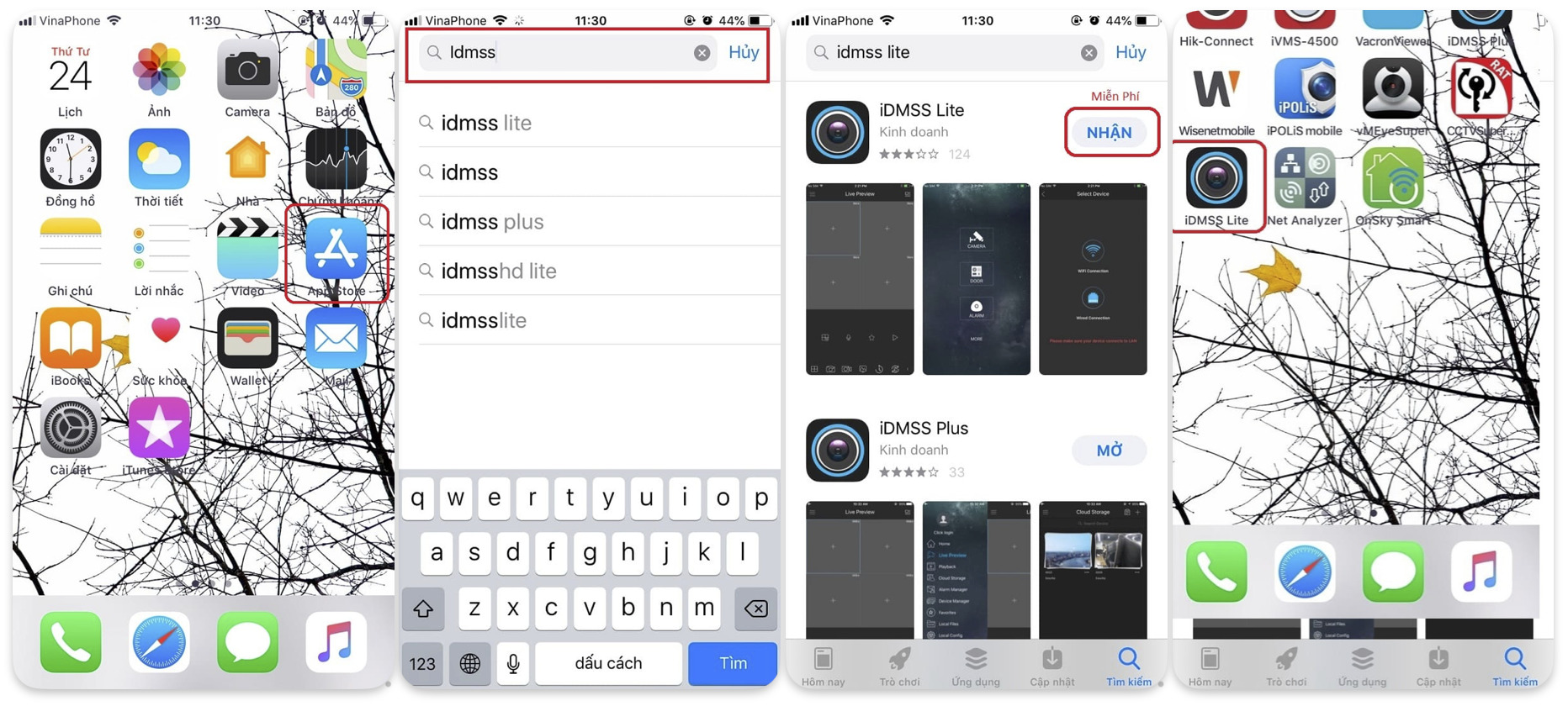 Hướng dẫn tải iDMSS Lite