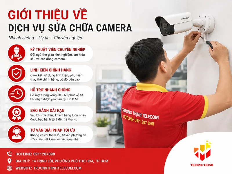 Giới thiệu về dịch vụ sửa chữa camera