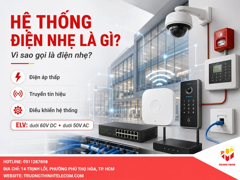 Hệ thống điện nhẹ là gì? Vì sao gọi là điện nhẹ?