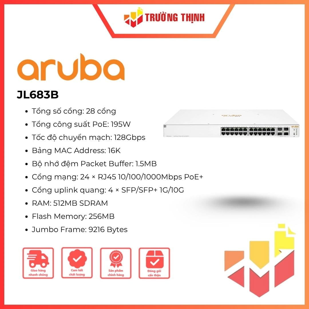 Switch Instant On 1930 Layer 2 24-Port Aruba JL683B Class4