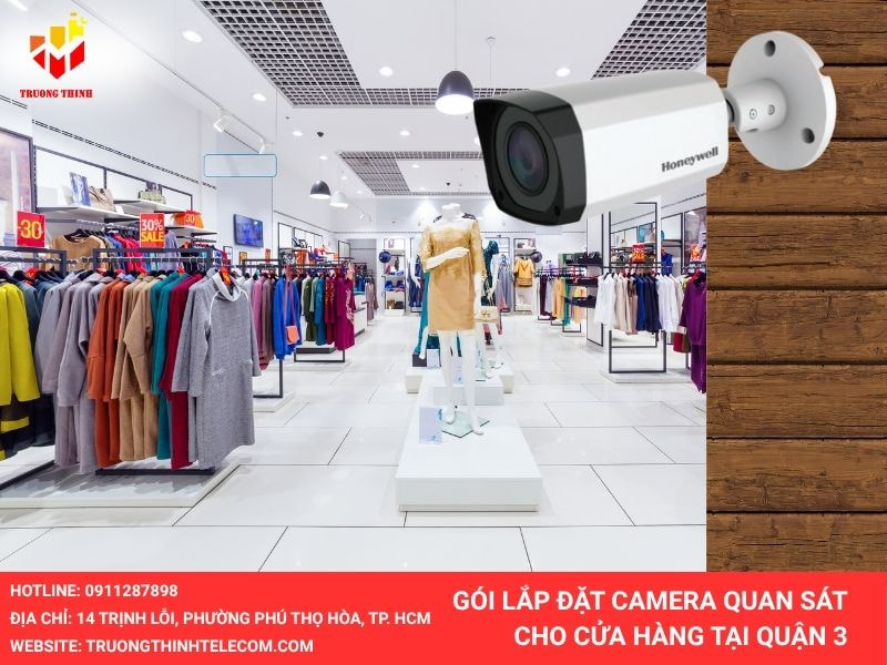 Lắp đặt camera ở cửa hàng quận 3