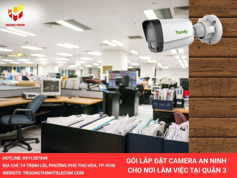 Lắp đặt camera văn phòng tại quận 3