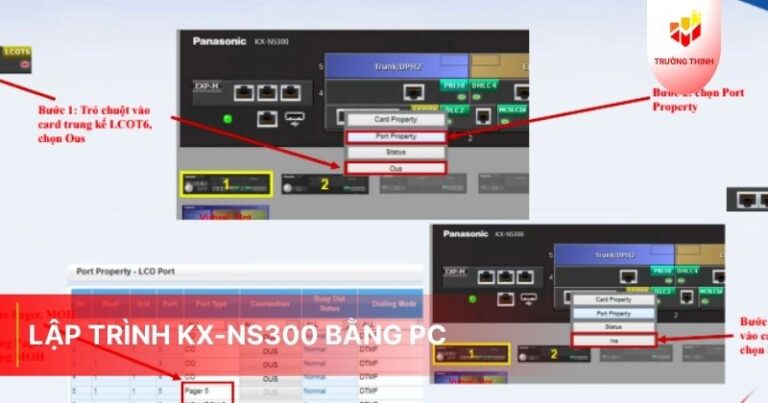 LẬP TRÌNH KX-NS300 BẰNG PC