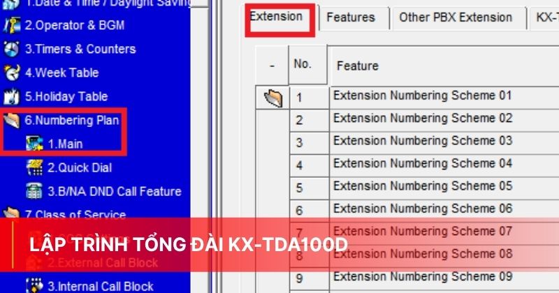 Hướng dẫn lập trình tổng đài KX-TDA100D Panasonic bằng PC