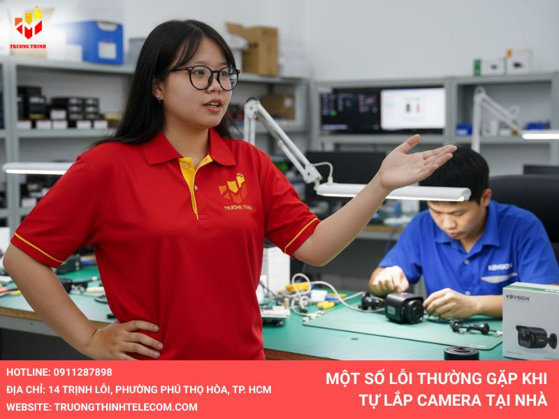 Một số lỗi thường gặp khi tự lắp camera tại nhà