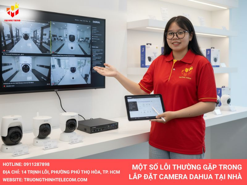 Một số lỗi thường gặp trong quá trình lắp đặt camera Dahua tại nhà