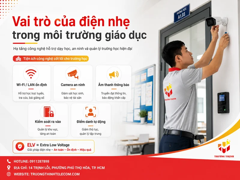 Vai trò của điện nhẹ trong môi trường giáo dục