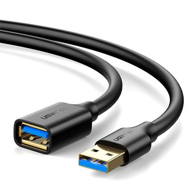 Cáp dữ liệu USB 3.0 nối dài truyền dữ liệu giữa máy tính và ổ cứng USB dài 1m Ugreen 10368