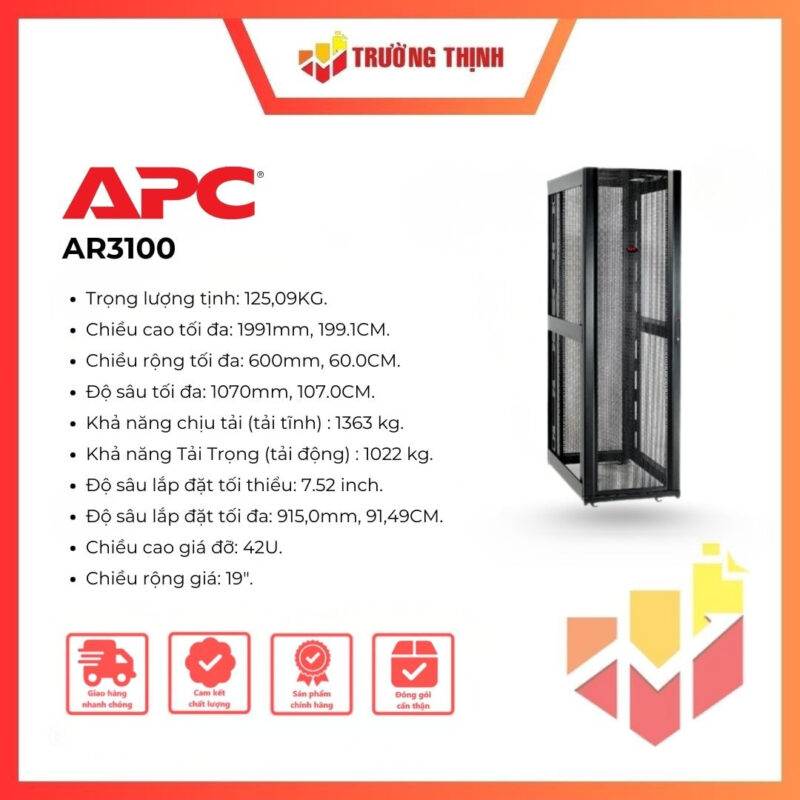 Tủ rack APC SX 42U NetShelter AR3100