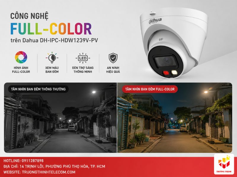 Công nghệ Full-Color trên Dahua DH-IPC-HDW1239V-PV