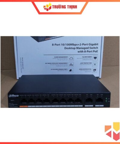 Switch Cloud 10 port Dahua DH-CS4010-8ET-60 PoE