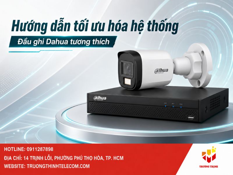 Hướng dẫn tối ưu hóa hệ thống với đầu ghi Dahua tương thích