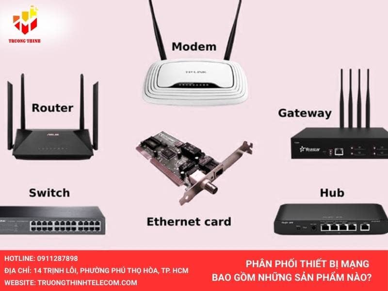 Phân phối thiết bị mạng bao gồm những sản phẩm nào