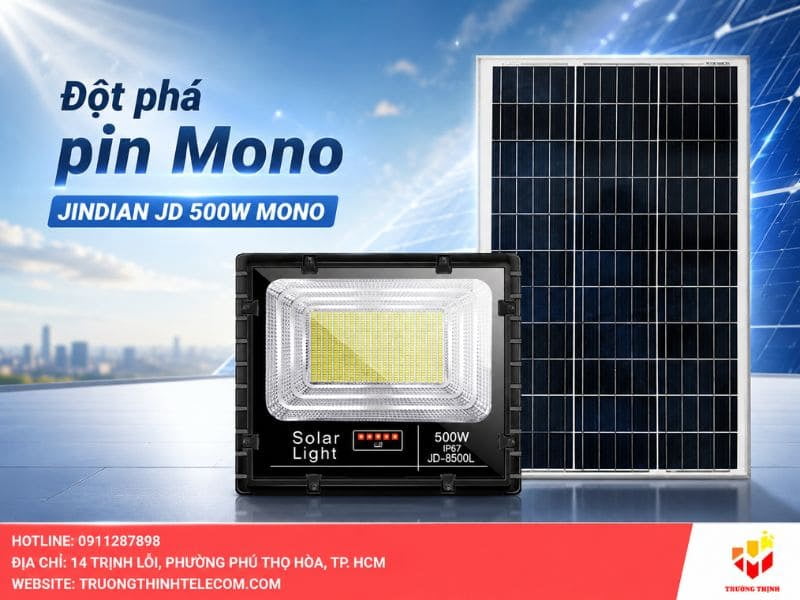 Sự đột phá từ công nghệ tấm pin Mono trên JINDIAN JD 500W MONO
