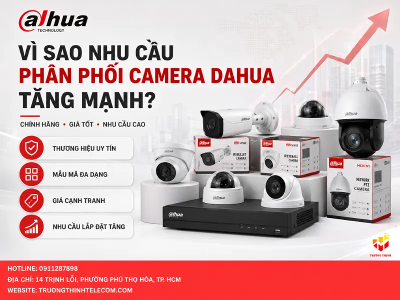 Tại sao nhu cầu phân phối camera Dahua lại tăng trưởng mạnh mẽ?