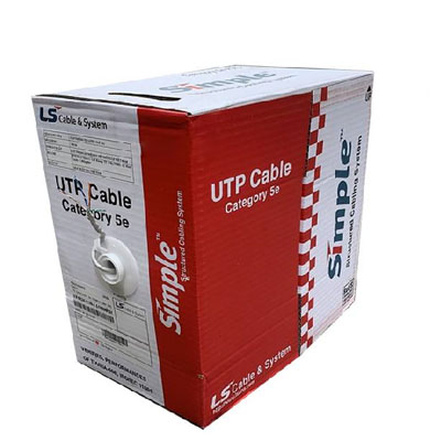 CÁP MẠNG SL 4 PAIR UTP CAT 5E CCA 5001 (trắng xám)
