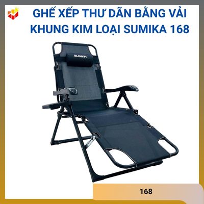 Ghế xếp thư dãn bằng vải khung kim loại Sumika 168