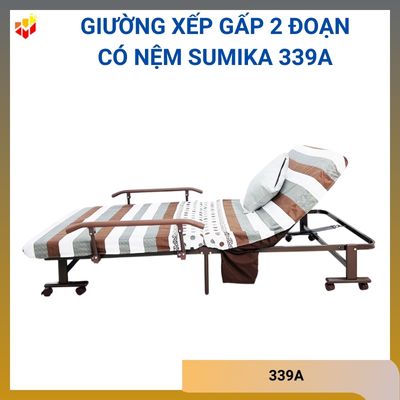 Giường xếp gấp 2 đoạn có nệm Sumika 339A