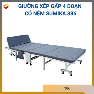 Giường xếp gấp 4 đoạn có nệm Sumika 386