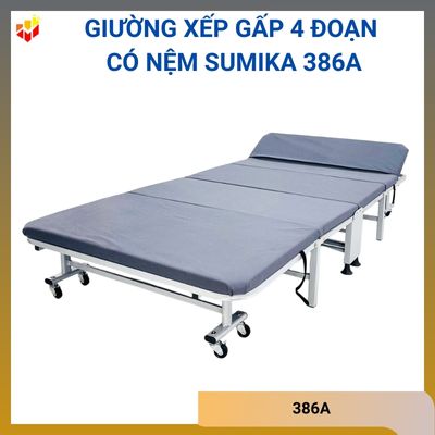 Giường xếp gấp 4 đoạn có nệm Sumika 386A