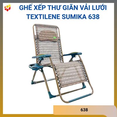 Ghế xếp thư giãn vải lưới Textilene Sumika 638