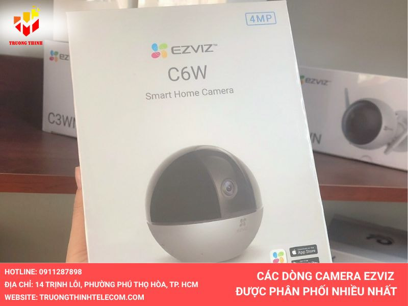 Các dòng Camera Ezviz được phân phối nhiều trên thị trường